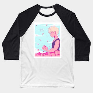 Flower King Pink Baseball T-Shirt